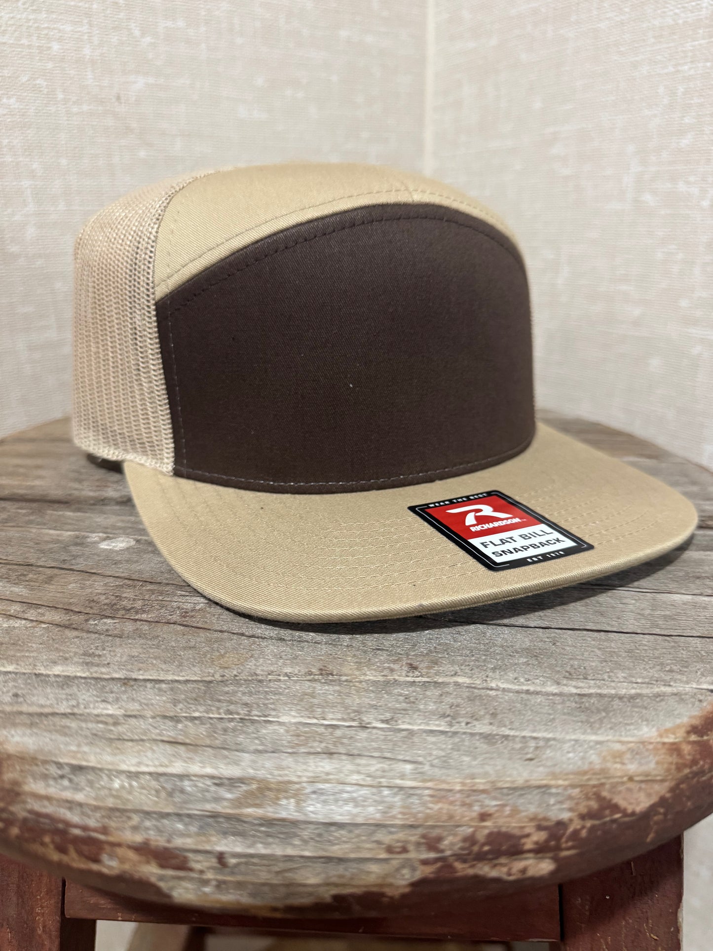 Hat Richardson Flat Bill Trucker Custom Logo Designs