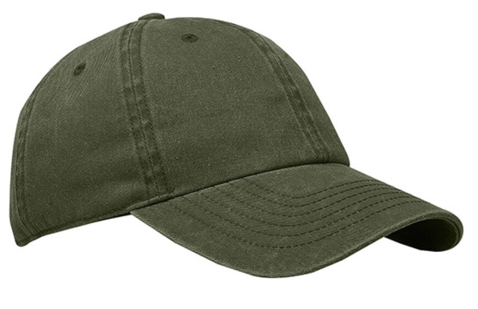 Unstructured Pigment Dyed Heavy Cotton Twill 7 colors available with your Logo!!!