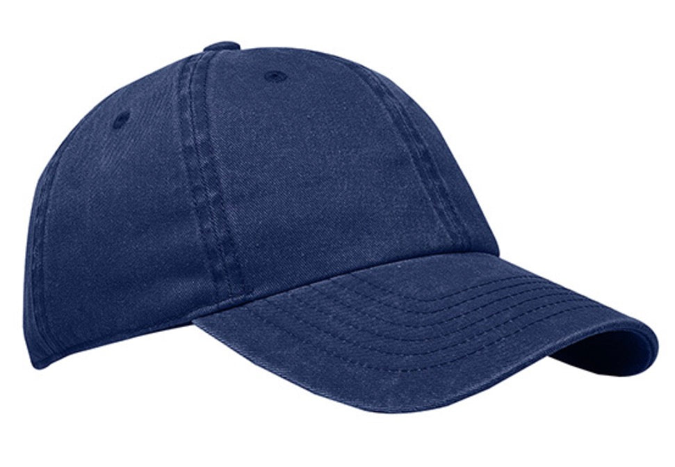 Unstructured Pigment Dyed Heavy Cotton Twill 7 colors available with your Logo!!!