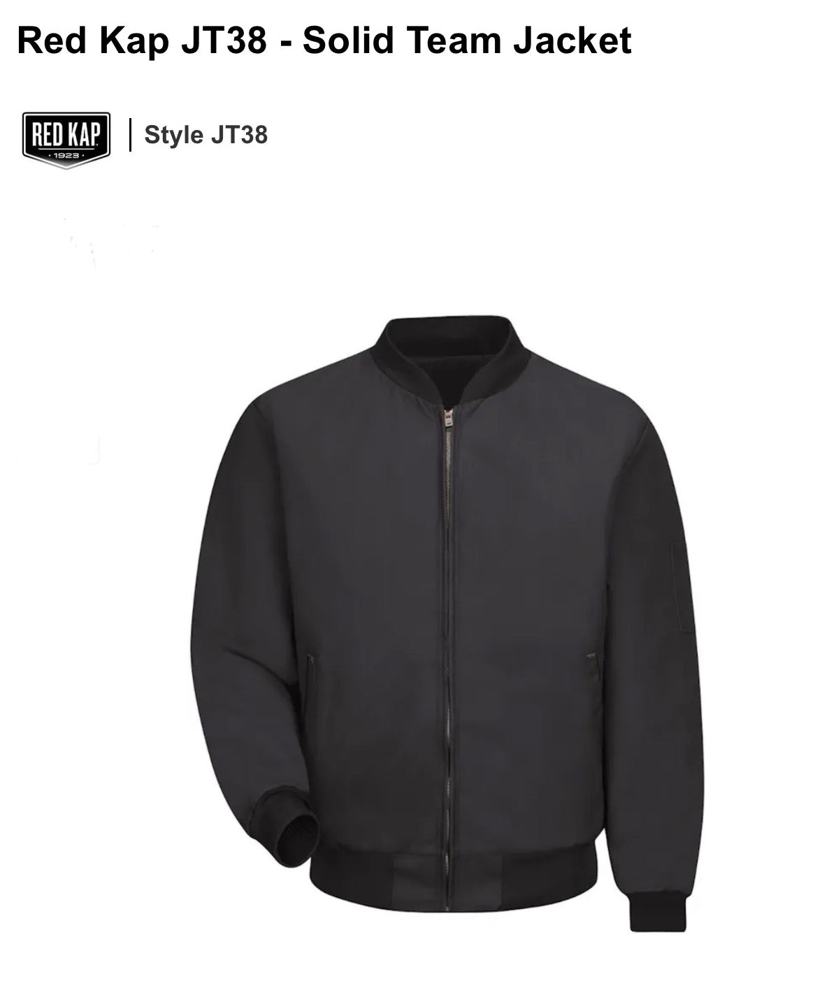 #1 Red Kap JT38 - Solid Team Jacket with your logo starting at $59.99