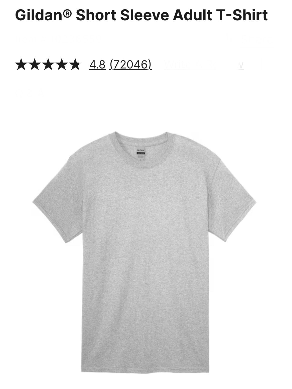 Gildan® Short Sleeve 
Custom design shirts also available