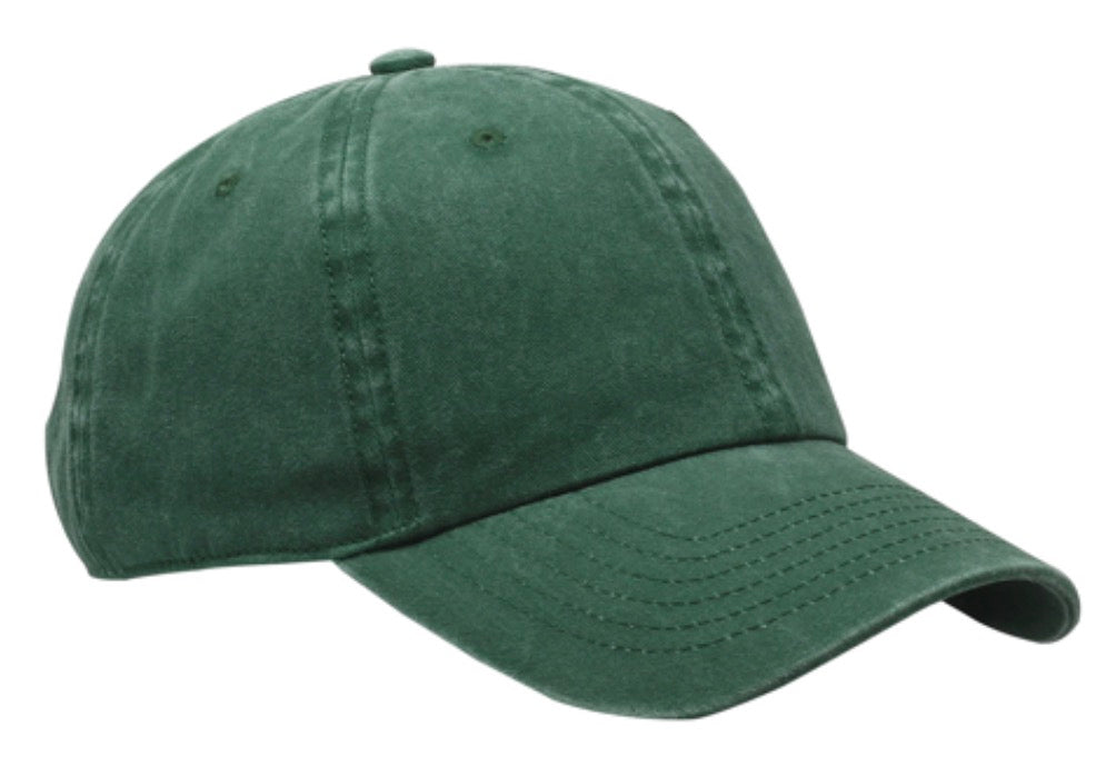 Unstructured Pigment Dyed Heavy Cotton Twill 7 colors available with your Logo!!!
