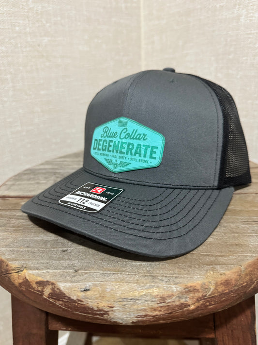 Hat Richardson 112  Trucker “Blue Collar Degenerate “