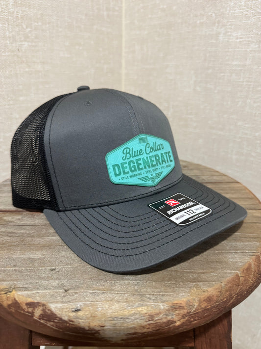 Hat Richardson 112  Trucker “Blue Collar Degenerate “