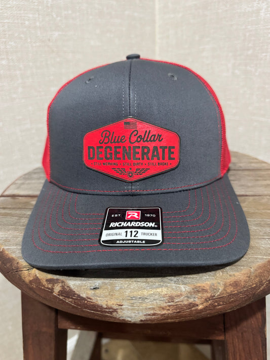 Hat Richardson 112  Trucker “Blue Collar Degenerate “